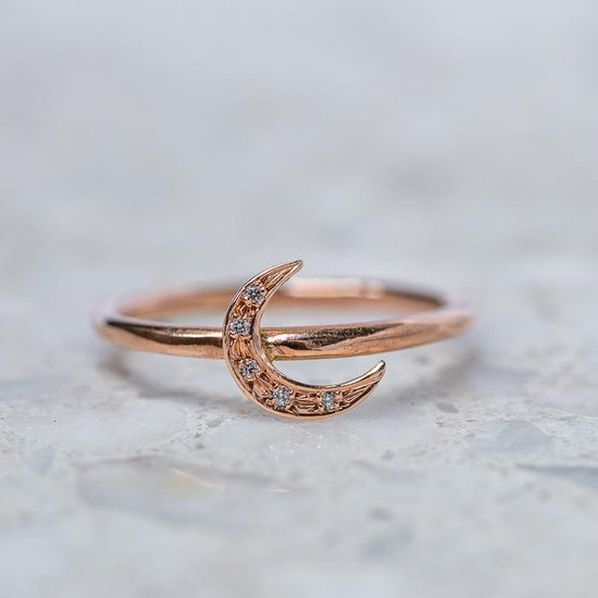Crescent Moon Stacking Ring