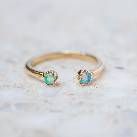 Open Opal Stacking Ring