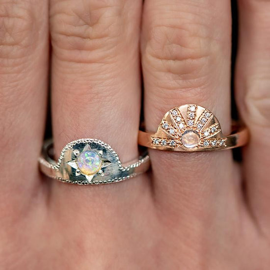 Opal Rising Band – Sarah Gardner Jewellery