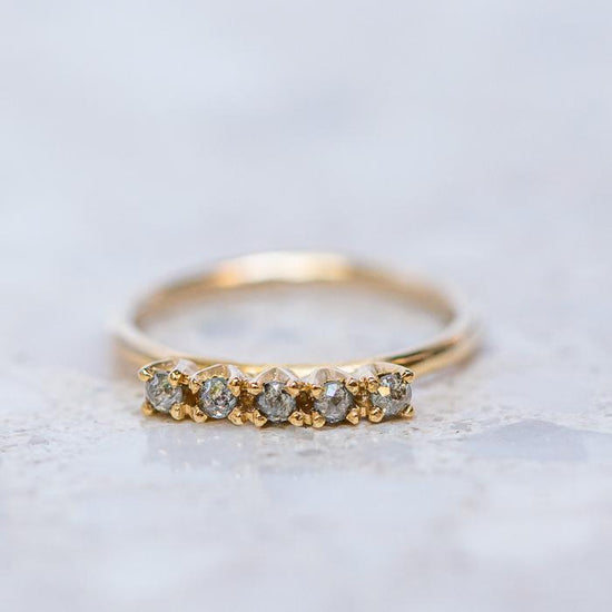 Load image into Gallery viewer, Ophelia&amp;#39;s Salt &amp;amp; Pepper Diamond Ring
