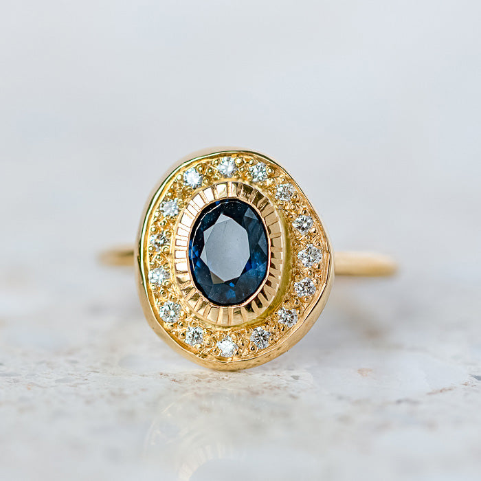 Load image into Gallery viewer, Pompeii Sapphire Ring
