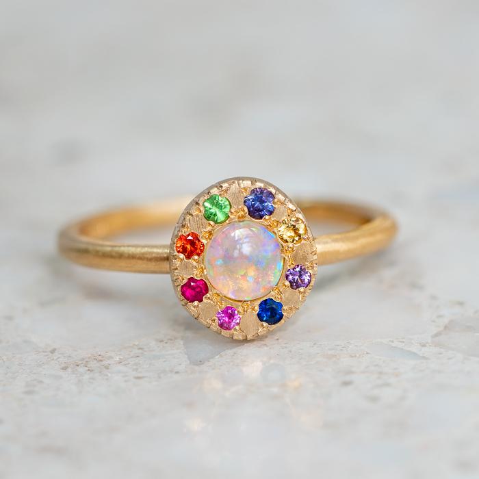 Opal Carnivale Pebble Ring