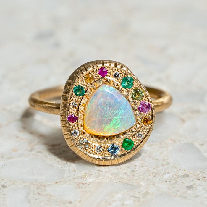 Load image into Gallery viewer, Carnivale Opal Pebble Ring
