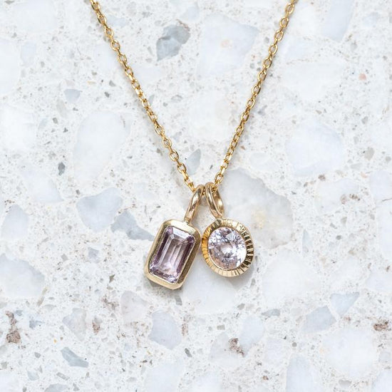 Pink Sapphire Forest Necklace