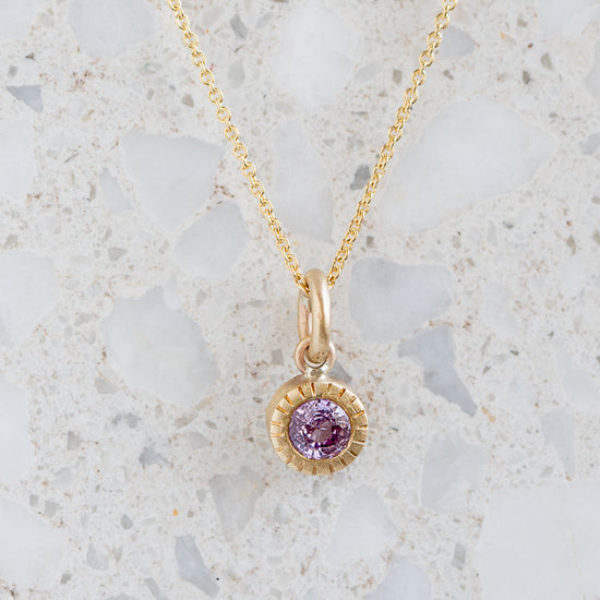 Pink Sapphire Forest Necklace