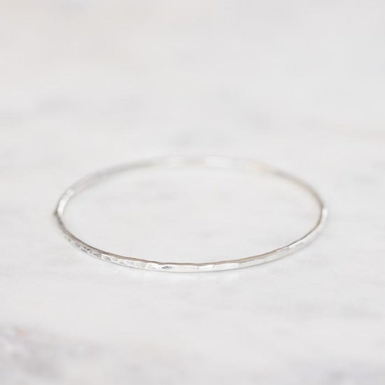 Load image into Gallery viewer, Hammered Fine Bangle
